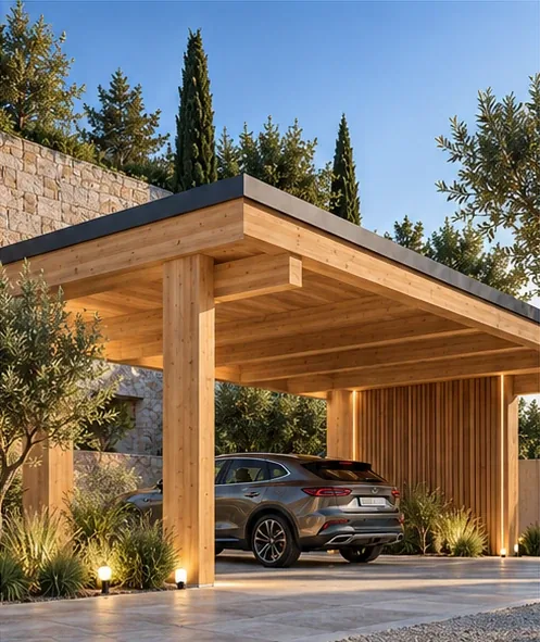 Visual di progetto — Carport, tettoie e strutture per esterni